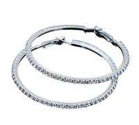 Fashionable Korean version of the big circle earrings; exaggerated and atmospheric water exquisite boutique color preservation.