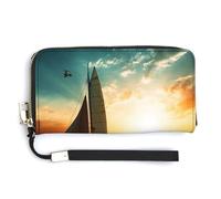 Fashionable Large-capacity Boat on The Ocean Printed Long Handbag, Internal Multi-compartment Design - Meet Your Diverse Travel Needs