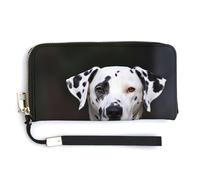 Fashionable Large-capacity Dalmatian Dog Printed Long Handbag, Internal Multi-compartment Design - Meet Your Diverse Travel Needs