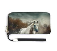 Fashionable Large-capacity Horse Running in Field Printed Long Handbag, Internal Multi-compartment Design - Meet Your Diverse Travel Needs