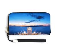 Fashionable Large-capacity Pool Party Cruise Ship Printed Long Handbag, Internal Multi-compartment Design - Meet Your Diverse Travel Needs
