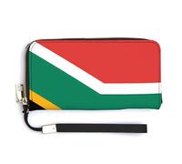 Fashionable Large-capacity South Africa Flag Printed Long Handbag, Internal Multi-compartment Design - Meet Your Diverse Travel Needs
