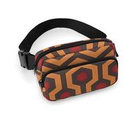 Fashionable Large-Capacity Twill Shining Overlook Printed Waist Bag, A Must-Have Item for Hands-Free Travel