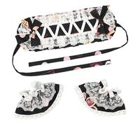 Fashionable Maid Costume Lace Headband Arm Sleeves Adjustable Hairband Hand Cuffs For Various Occasion Cosplay Accessory