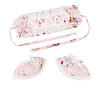 Fashionable Maid Costume Lace Headband Arm Sleeves Adjustable Hairband Hand Cuffs For Various Occasion Cosplay Accessory