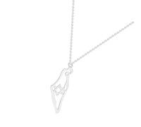 Fashionable Map Necklace Six-Pointed Star Pendant Neckchain Adjustable Length Clavicle Chain Jewelry For Men And Women Fashion Alloy Necklace