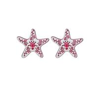 Fashionable Marine Themed Printed Ear Studs Portable And Sturdy Alloy Materials Jewelry Statement Pieces For Women Oceanics Theme Ear Studs