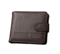 Fashionable Men's Short Wallet PU Leather Coin Bag Functional and Versatile Card Holderfor Daily Use