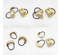 Fashionable Metal Hair Band Colorful Irregular Geometric Hair Tie Hairs Scrunchie For Various Hairstyles