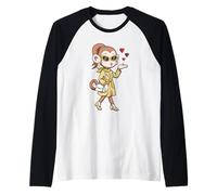 Fashionable Monkey Model Jobs Raglan Baseball Tee