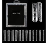 Fashionable Nails Forms False Full Cover Molds 12 Sizes Extension Art Salon False Molds