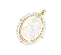 Fashionable Oval Medals Virgin Marys Pendant Charm Accessory For Jewelry Making With Freshwater Pearls And Shells Freshwater Pearls Jewelry