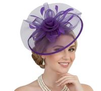 Fashionable Oversized Mesh Hair Accessory Tulle Fabric Elastic Derby Hat Headdress for Adults and Kids Comfortable Headwear