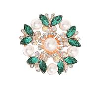 Fashionable Pearls Crystal Brooch Multipurpose Scarf Clip Korean Styles Jewelry Her Special Occasions Multi Functional Scarf Brooch