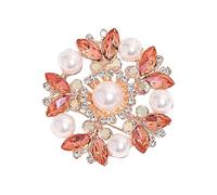 Fashionable Pearls Crystal Brooch Multipurpose Scarf Clip Korean Styles Jewelry Her Special Occasions Multi Functional Scarf Brooch
