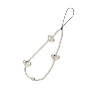Fashionable Phone Accessory Grip Strap Hanging Chain Beaded Mobile Universal Lanyard Adjustable Cell Charm for Women A