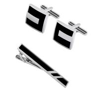 Fashionable Plaids Pattern Tie Clip and Cufflinks for Stylish Gentlemen Copper Finish Sophisticated Accessories Copper Tie Club and Cufflinks
