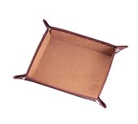Fashionable PU Leather Desk Organized Tray Jewelry Storage Dish Small Item Organized For Pens Wallet And More
