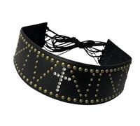 Fashionable Punk Waist Belt Studded Rhinestones Decoration Unique Waistband For Party And Wedding Outfits Statement Waistband