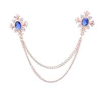 Fashionable Rhinestones Tassels Brooch Shirt Collar Accessory Gift Cheongsam Jewelry For Daily Work Or Social Event Elegant Collar Pin
