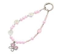 Fashionable Rose Phone Strap Removable Charm and Ergonomic Key Chain for Smartphone and Professional Travel Metal Phone Cord