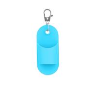 Fashionable Rubber Lip Gloss Holders with Keyrings for On The Way Touch Ups Portable Travel Makeup Storage Solution Rectangular Lip Balm Holder