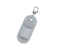 Fashionable Rubber Lip Gloss Holders with Keyrings for On The Way Touch Ups Portable Travel Makeup Storage Solution Lip Balm Holder Keyring