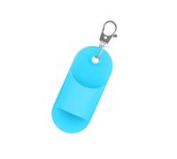 Fashionable Rubber Lip Gloss Holders with Keyrings for on the Way Touch Ups Portable Travel Makeup Storage Solution Rectangular Lip Balm Holder