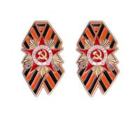 Fashionable Russian Federation Pin Premium Kirsite Lapel Adornment for Everyday Use and Special Event Russian Flag Coating