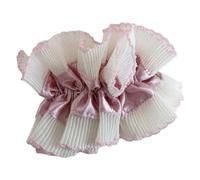 Fashionable Scrunchies Large Elastic Scrunchy French White Bobbles Hairbands For Thick Hair Various Hairstyles