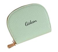 Fashionable Semi Circles Card Holders with Multiple Pockets Waterproof PU Materials Portable Travel Thin Travel Card Storage Pouches