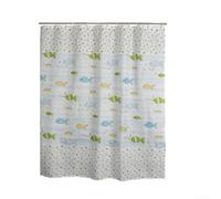 Fashionable Shower Curtain Made from Waterproof PEVA Simple to Maintain with C Shaped Hooks
