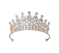 Fashionable silver bridal tiara with rhinestones and portable adjustable crown crystal crown bridal for prom and stage performance, フリーサイズ