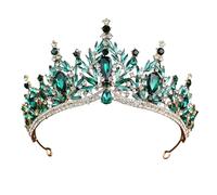 Fashionable Silver Bridal Tiaras with Rhinestones Adjustable Crowns Portable for Prom and Stage Artistics Headwear