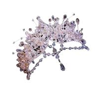 Fashionable Silver Bridal Tiaras With Rhinestones Adjustable Queen Crowns Portable For Prom And Stage Performances Wedding Tiaras