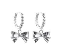 Fashionable silver earrings add a sweet touch to any outfit. Alloy earrings for wedding or gathering, フリーサイズ