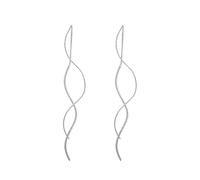 Fashionable snake shaped Shining Drop Dangle Earrings for Women, Silver(Pattern-48)