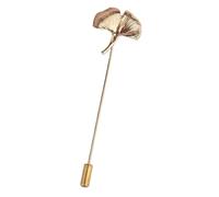 Fashionable Sophisticated Gingko Leaf Lapel Pin With Dripping Oil Designs Contrast Accessory For Party Supplies Costumes Fashion Stick Pin