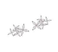 Fashionable Sparkling Zircons Flower Pattern Ear Clip Attachment for FreeClip 1 2 Headphones Decoration Fashionable Earbud Add Ons