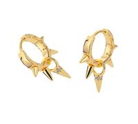 Fashionable Spikes Rivet Ear Cuff Simple And Fashionable Hoop Earrings Ear Accessory For Daily Commute And Formal Event Trendy Studs