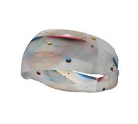 Fashionable sports decorative sweatband HJFCZH Chaos Theory Prints moisture wicking elastic suitable for cycling yoga running