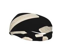 Fashionable sports decorative sweatband HJFCZH Floral Engraving Eraser Prints moisture wicking elastic suitable for cycling yoga running