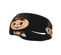 Fashionable sports decorative sweatband HJFCZH Magician's avatar Prints moisture wicking elastic suitable for cycling yoga running