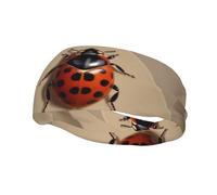 Fashionable sports decorative sweatband HJFCZH Seven Star Ladybird Prints moisture wicking elastic suitable for cycling yoga running