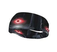Fashionable sports decorative sweatband HJFCZH The Eye of Terror in the Forest Prints moisture wicking elastic suitable for cycling yoga running