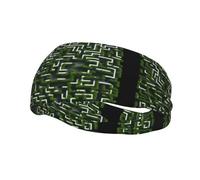 Fashionable sports decorative sweatband WHJSSF Abstract maze Pattern moisture wicking elastic suitable for cycling yoga running