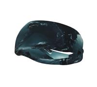 Fashionable sports decorative sweatband WHJSSF Monster Under The Sea Pattern moisture wicking elastic suitable for cycling yoga running