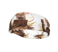 Fashionable sports decorative sweatband WHJSSF The little mouse making faces Pattern moisture wicking elastic suitable for cycling yoga running