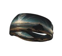 Fashionable sports decorative sweatband WHJSSF The Twinkling Sky Picture moisture wicking elastic suitable for cycling yoga running