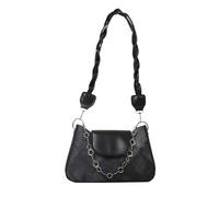 Fashionable Square Handbag With Chain For Shopping And Work Ladies PU Leather Shoulder Bag Braided Strap Underarm Purse Casual Shopping Bag